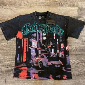 Mens T-Shirt - Black and Red